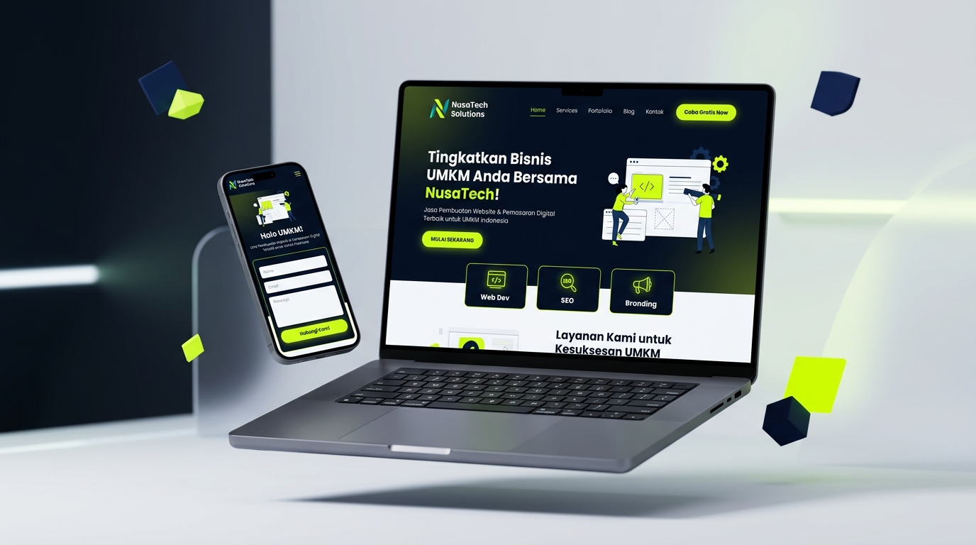 Mockup Website UMKM 500K