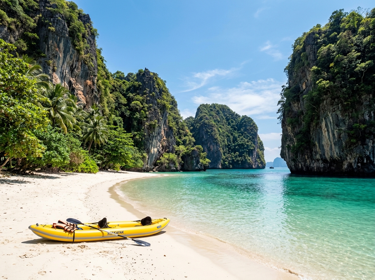 Pristine white sand cove