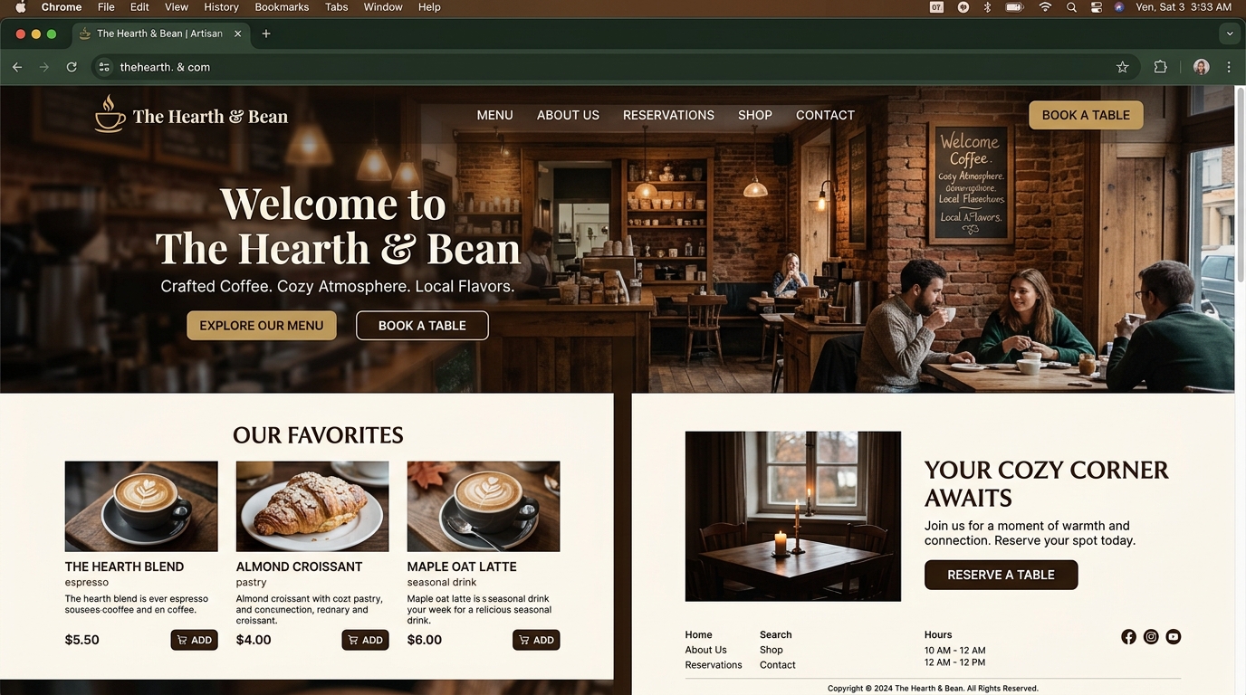 Preview Web Cafe F&B